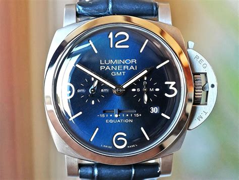 Panerai PAM 670 Luminor Equation of Time Blue Dial Titanium.